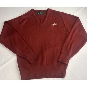 Pine State vintage, retro, U.S.A sweater with embroidered Dr Pepper logo Men S